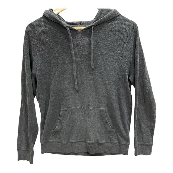 The Rail Shirt Mens Medium Gray Hoodie Pullover Nordstrom Knit Pocket Drawstring - Picture 1 of 5